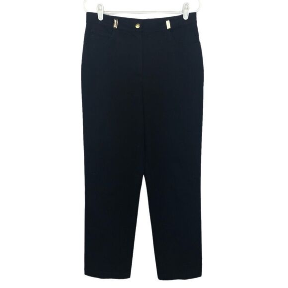 ST. JOHN SPORT by Marie Claire Women’s Navy High Rise Straight Leg Pant Size 8 - Picture 3 of 15